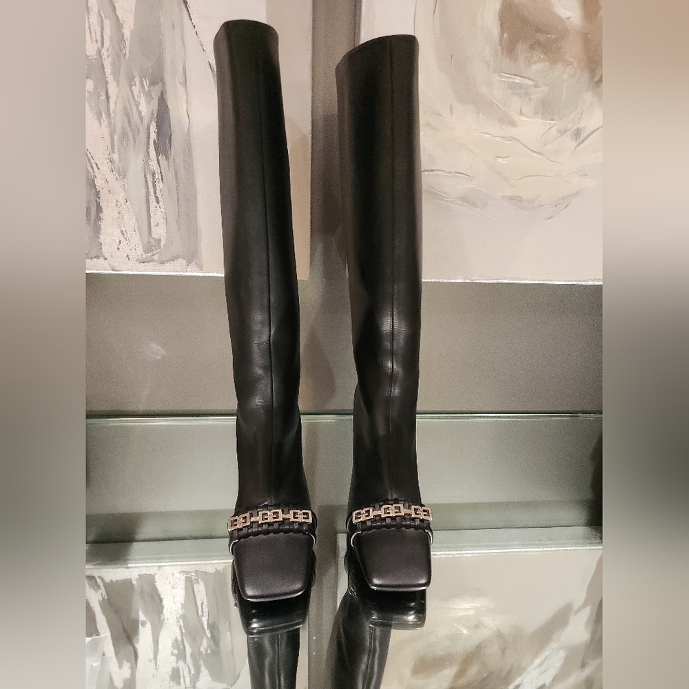 Givenchy G-Woven Knee-High Women's Boots
